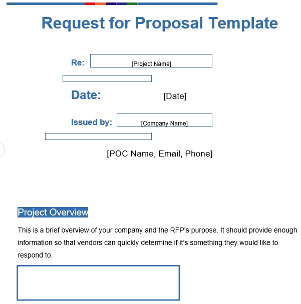free request for proposal template 4