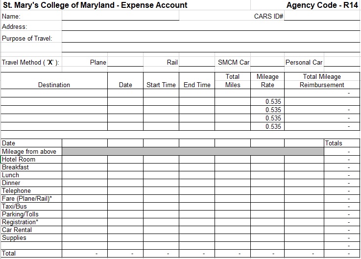 free business expense spreadsheet 9