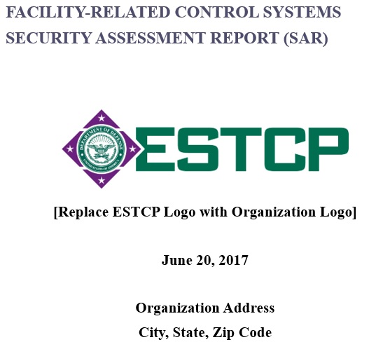 facility related control systems security assessment report template