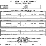 free security report template 3