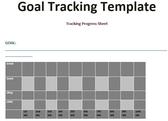 printable goal tracker template 8