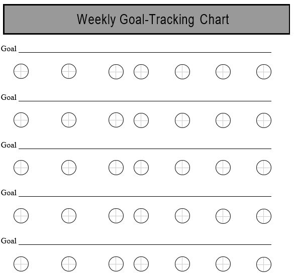 weekly goal tracker template