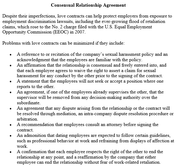 consensual relationship agreement template