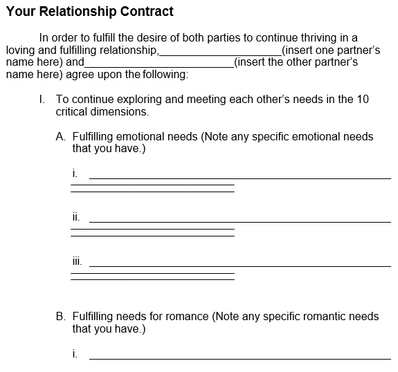free relationship contract template 3