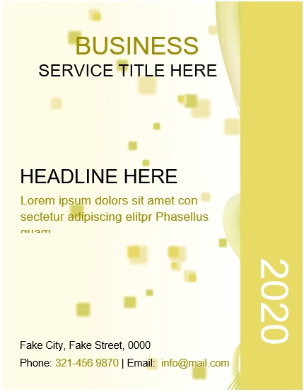 business service cover page template