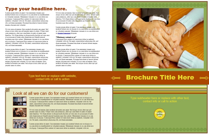 free printable brochure template