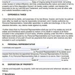 Printable Virginia Last Will and Testament Templates (Word / PDF)