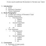 basic research paper outline template
