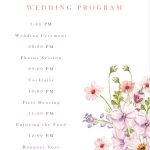 editable wedding program template