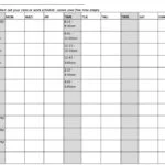 free semester schedule template word