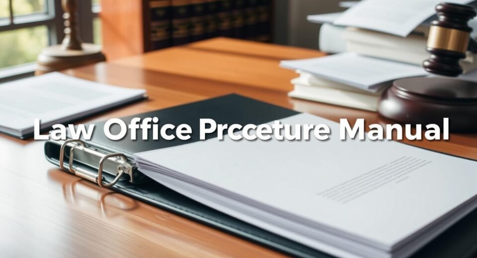 law office procedures manual template