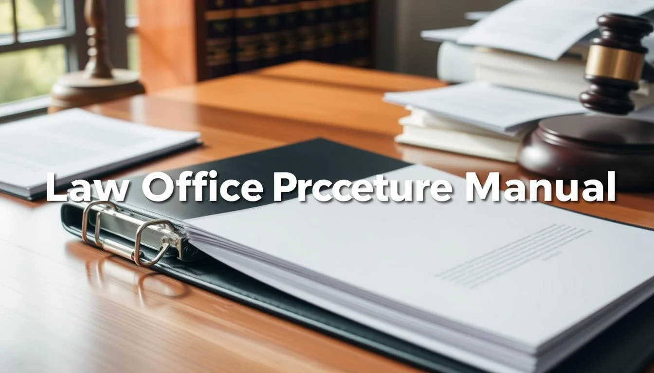 law office procedures manual template